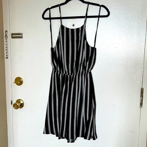 Forever 21 striped halter neck dress
